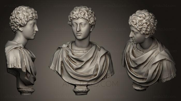 Busts and heads antique and historical (BUSTA_0564) 3D model for CNC machine